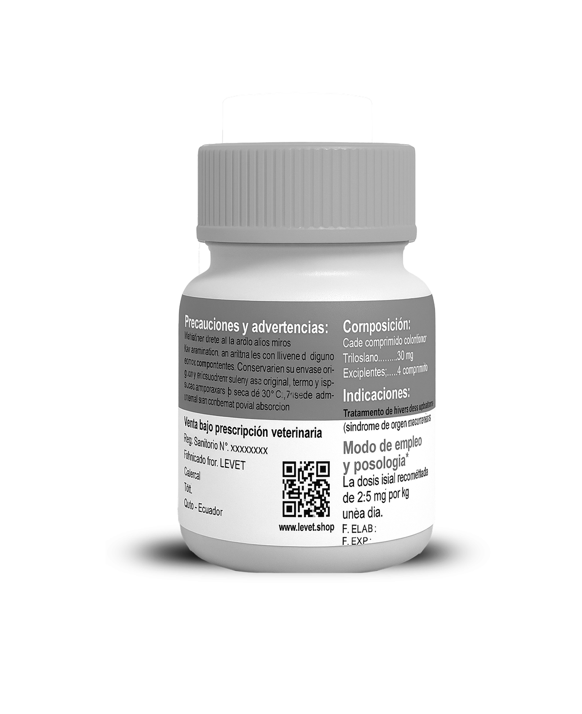 Levet Tratamiento del hiperadrenocorticismo (síndrome de Cushing) en perros, tanto de origen pituitario como adrenal. Forma farmacéutica: comprimidos palatables