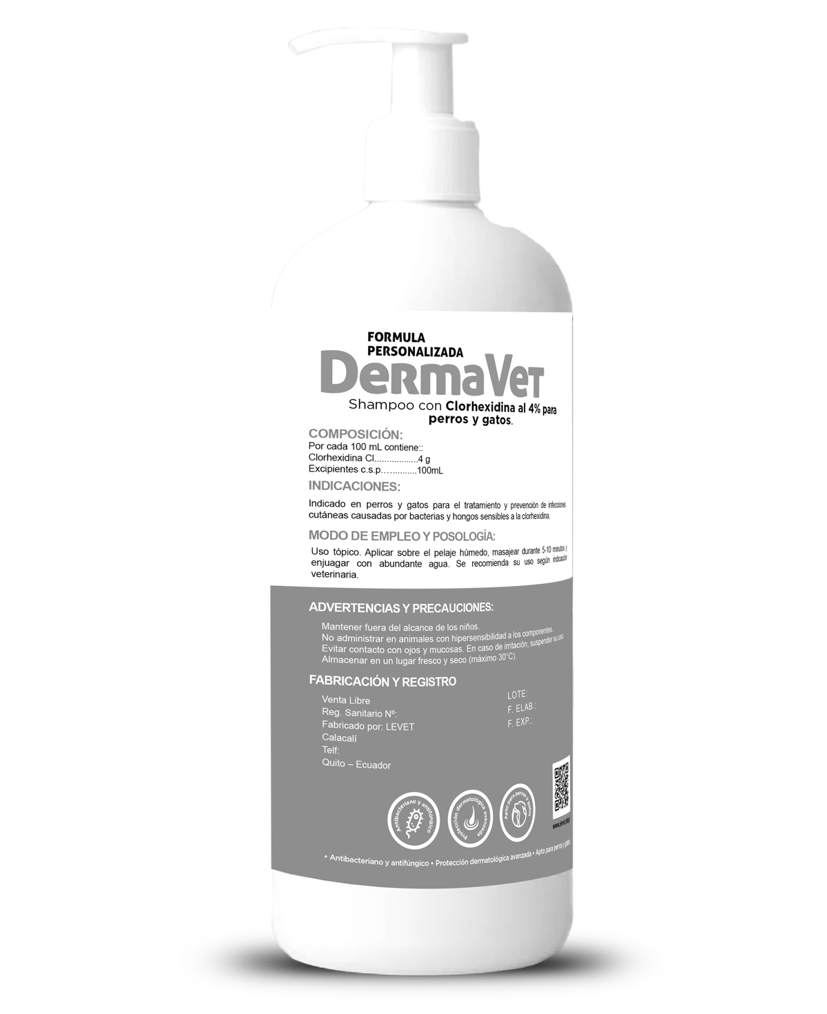 Shampoo antiséptico medicado con clorhexidina es el aliado perfecto para el cuidado de la piel de tu mascota. Su poderosa fórmula combate eficazmente las infecciones bacterianas, tanto superficiales como profundas, ayudando a mantener la piel saludable y libre de microorganismos.